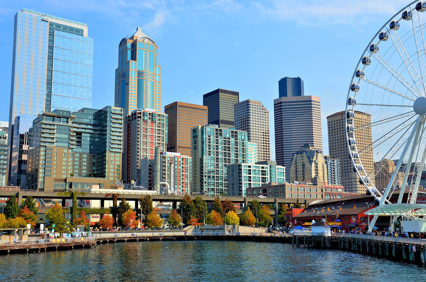 Commercial flat roof replacement inspection in Seattle